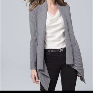 WHBM Grey cardigan sweater